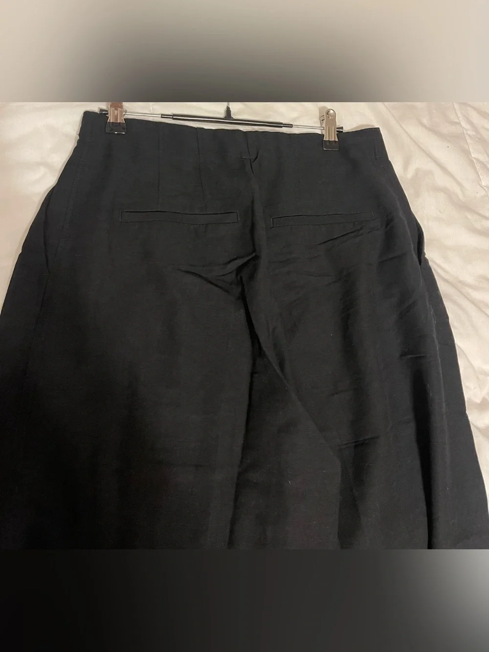 H&M Linen-Blend Wide Leg Pants